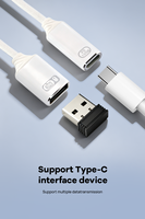 Adaptador YZNRR 2 en 1 de Tipo-C a USB-A, Carga Rápida PD 100W, Conector OTG de Audio, Cargador de Auriculares USB C, DC para Teléfono