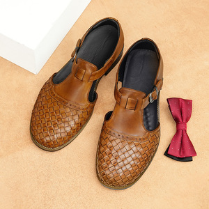 Chaussures habillées de luxe pour hommes, style italien, à enfiler, bout pointu, faites à la main, légères et respirantes, idéales pour l'automne, les affaires et les mariages - Product Image 4