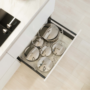 Kabinet dapur melamin putih kabinet dapur kecil Modern untuk dapur kecil - Product Image 5