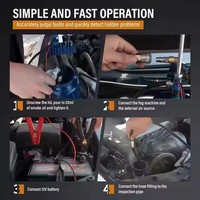 NCFKOS SD206 Máquina de humo automotriz con detector de fugas de presión de aire Coche Camiones EVAP Detección de tubería Analizador de fugas de humo