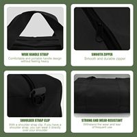 Sac de déménagement avec fermeture éclair et poignées pour ranger les vêtements, fournitures de déménagement, sac de rangement de voyage peu encombrant