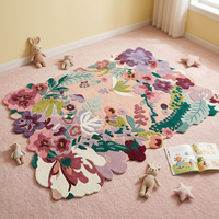 Tapis d'intérieur Kaili modernes, fabriqués à la machine, 100% laine, 6 pieds, antidérapants, adaptés aux animaux domestiques, résistants aux taches