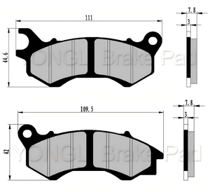 Plaquettes de frein de moto OEM pour <span class=keywords><strong>Honda</strong></span> <span class=keywords><strong>PCX</strong></span> 125/<span class=keywords><strong>135</strong></span> nouvel état avec un bon frottement - Product Image 5