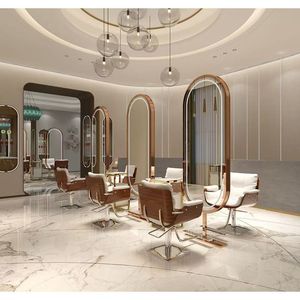 Miroir de table simple ou double face sur pied pour salon de coiffure et de beauté, idéal pour la coloration à chaud – Nouveauté exclusive - Product Image 3