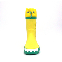 Bottes de pluie pour enfants avec col à cordon, imperméables, antidérapantes, en caoutchouc naturel, pour tout-petits, pour jouer dans les fossés du jardin