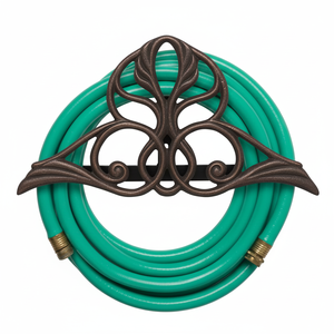 Support mural pour enrouleur de tuyau d'arrosage Tuyau de jardinière en métal Décor HAQ rustique gratuit FP16 ANSI Standard Anti-UV Anti-abrasion - Product Image 1