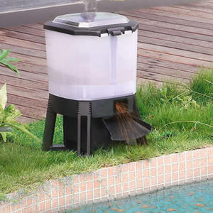 Automatische aquariumvoeder met zonne-energie, visvoerdispenser met plastic, milieuvriendelijk, 6L grote capaciteit, in de aanbieding - Product Image 4