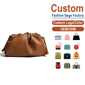 Bolso de Hombro Cruzado para Mujer de Piel de Vacuno Vintage, Estilo Dumpling, con Efecto Nube Suave y Fruncido, para Otoño/Invierno y Salidas Informales, Muestra OEM/ODM - Product Image 2