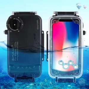 PULUZ 40m/130英尺防水潜水箱适用于iphone X/XS外壳照片视频拍摄水下外壳适用于iphone潜水箱