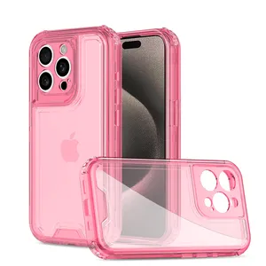 Doorzichtig Doorzichtig 360 Hoesje Voor Iphone 15 Pro Max Schokbestendig Mobiele Telefoon Hoesje Voor Iphone 11 12 13 14 Pro Max