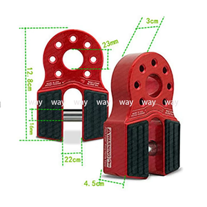 Aluminum Alloy Flatlink <strong>Winch</strong> Shackle Mount for <strong>Jeep</strong> Truck ATV UTV <strong>Winch</strong> Lines &amp; Rescue Accessories New Exterior Accessory - Product Image 2