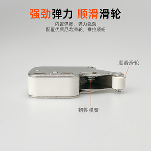 Mini cerradura tipo trompa de elefante para puertas de armario, cerradura invisible de acero laminado en frío con tornillos, diseño minimalista - Product Image 5