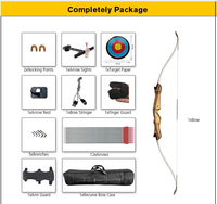 Arco Recurvo Musen Archery JUNIPER de 10-30lbs con Cuerpo de Madera Desmontable para Práctica de Tiro para Mujeres, Jóvenes y Principiantes