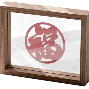 Khung Ảnh Cưới Bằng Gỗ Nguyên Khối Sáng Tạo Kính Hai Mặt Hạnh Phúc Khung Ảnh Sân Khấu - Product Image 2