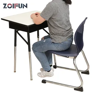 Meubles de salle de classe et chaise ajustables, garantie 15 ans, OEM, meubles pour étudiants, fabrication de bureau et de chaise