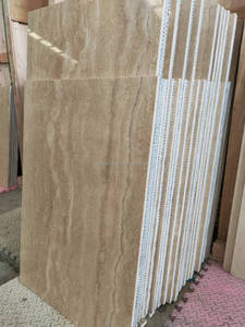 Panneau de pierre composite en <span class=keywords><strong>travertin</strong></span> italien original Roma Travertine, panneau de pierre design pour la décoration murale. - Product Image 4