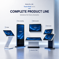Kiosque à écran tactile Intel 32 pouces/43 pouces, écran HD, moniteur, PC industriel embarqué, processeur Intel de 4e génération Haswell-M I3/i5/i7, 2 Go/4 Go de RAM