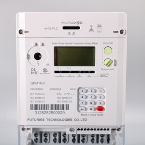 Futurise QPM16-3 Dreiphasiger Vierdraht-Smart-Prepaid-Energiezähler GPRS 1.0 Genauigkeit 100A Max Wasserdicht Analog-Digital-Anzeige - Product Image 2