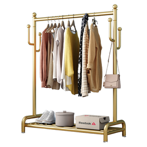 Porte-manteau de chambre à coucher pour sacs, chaussures, chapeaux, <span class=keywords><strong>armoire</strong></span> en métal, salon, salle de bain, solution de rangement polyvalente à un seul niveau - Product Image 1