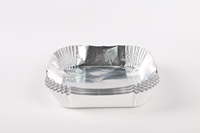 Plaque de cuisson carrée en aluminium pour friteuse à air, résistante aux hautes températures, jetable, pour cuisson sans huile