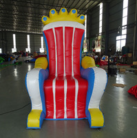 Chaise gonflable King/queen Chair Chaise trône gonflable pour fête d'anniversaire de haute qualité