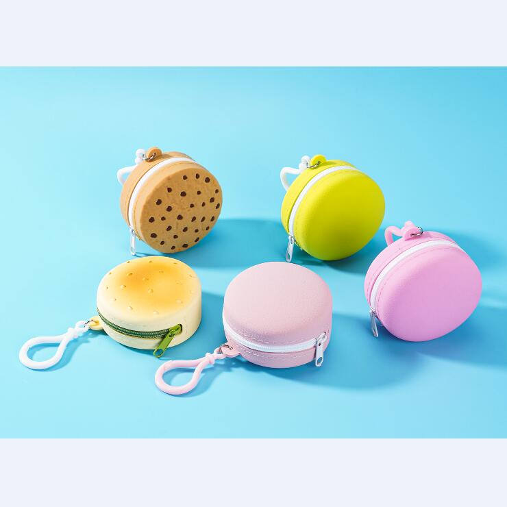 Силиконовый кошелек для мелочи, круглый маленький кошелек для мелочи, Женский кошелек для мелочи на молнии