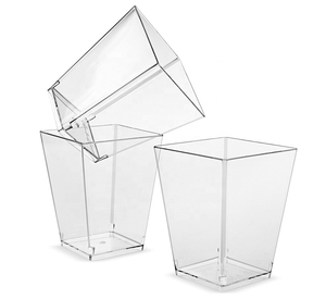 150ml PS <strong>Disposable</strong> Plastic Mousse Cup with Lid and Spoon Mini <strong>Dessert</strong> Cups 5oz Drinkware - Product Image 3