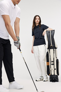 Chemise polo de golf unisexe à logo personnalisé, séchage rapide, manches courtes, décontractée, écologique, respirante, pour hommes - Product Image 3