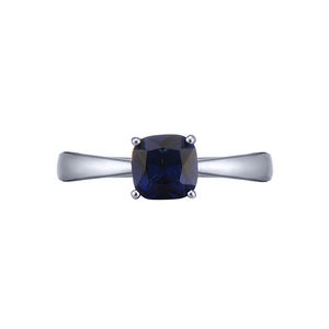Anillos de Plata de Ley 925 con Circonita Cúbica Azul Intenso para Mujer, Suministro de Fábrica - Product Image 2