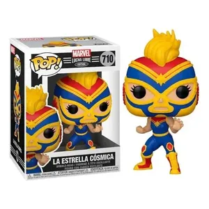 Per il Funko Pop! Lucha capitan Marvel #710 Action figure in PVC Set ODM Cartoona militare modello giocattolo in scatola per la modellazione di pupazzi - Product Image 1