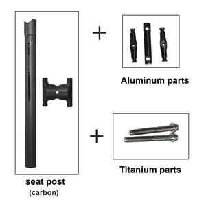 Toseek super Léger carbone <span class=keywords><strong>tige</strong></span> de <span class=keywords><strong>selle</strong></span> 160g 27.2/30.8/31.6 Titane vis 3K Mat vélo de route siège <span class=keywords><strong>VTT</strong></span> Vélo <span class=keywords><strong>selle</strong></span> - Product Image 4