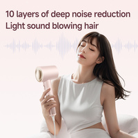 Sèche-cheveux professionnel sans pales haute vitesse BLDC avec concentrateur pour usage domestique, extérieur et salon 1600W 110 000
