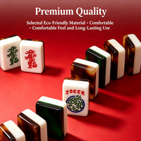 Nouvel Arrivage 2026 – Ensemble de Mahjong Style Américain 166 Pièces avec Tuiles en Acrylique, 4 Joueurs, Supports Tout-en-un, Jetons/Dés pour la Maison