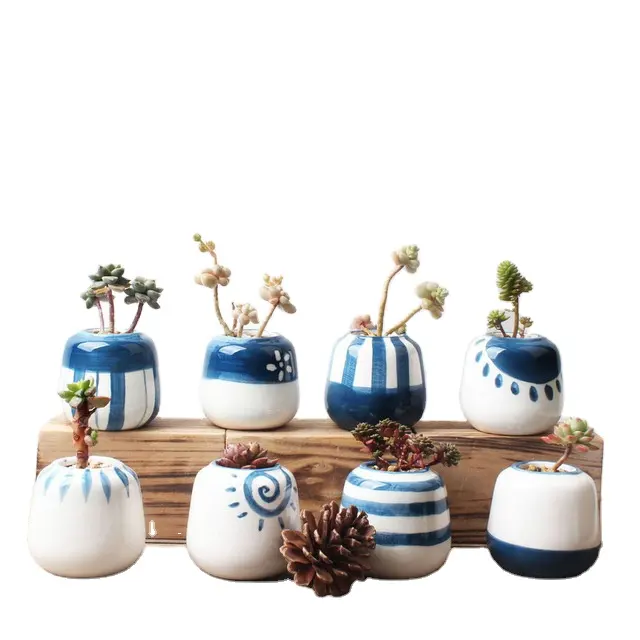 Vaso per fioriera OEM cilindro vaso da fiori per interni nordico, vaso per bonsai in ceramica fioriere e vasi per esterni rettangolari