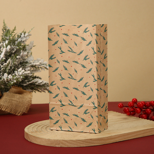 Sacchetto di carta Kraft di <span class=keywords><strong>capodanno</strong></span> Mini sacchetto di natale stampato regalo per caramelle biscotto imballaggio all'ingrosso della fabbrica - Product Image 4