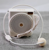 Amplificateur de microphone avec casque RVB, haut-parleur multifonction à piles pour appels en extérieur, idéal pour les enseignants en classe