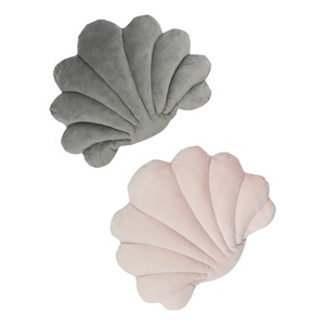 Custom Creative Dutch Velvet <strong>Shell</strong> Pillows Plain Style Plush Sofa <strong>Cushion</strong> with Memory &amp; Massage Features Office Furnishings - Product Image 1