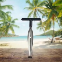 Ouvre-noix de coco manuel portable en acier inoxydable avec conception réutilisable pour une utilisation en cuisine