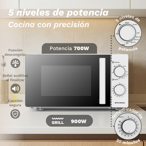 Grunkel Microwave Oven 20L 700W With Grill Function For <b>Kitchen</b> Use - Product Image 4