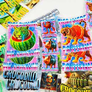 Autocollants d'emballage imprimés UVDTF imperméables et lavables en gros de l'usine chinoise pour fenêtres, portes, carnets, transfert d'impression - Product Image 1