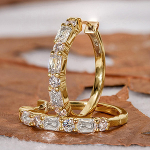 Pendientes de Oreja Trapezoidales para Mujer, Accesorios Simples para Uso Diario - Product Image 1
