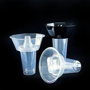 Tek kullanımlık aperatif içecek pipetli bardak özel kızarmış tavuk aperatif kasesi Hotpot fincan toptan gıda paket suyu bardak kapaklı - Product Image 3