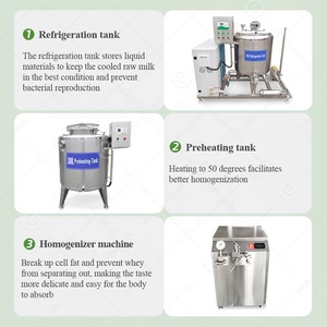 Équipement et ligne de production de lait frais de vache, yaourt, beurre, fabrication de fromage, équipement de transformation - Product Image 3