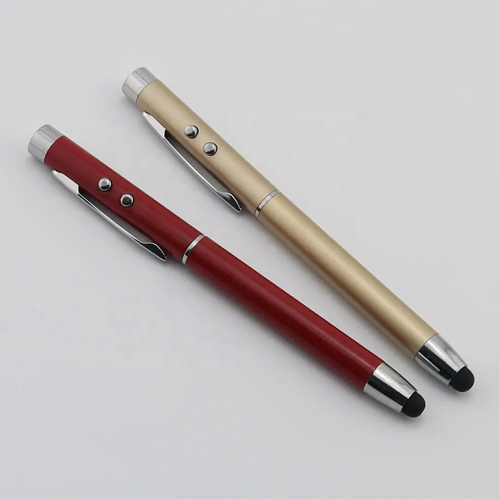 4 in 1 penna del metallo cat teaser laser_pen_pointer, ha condotto la luce della penna, penna laser