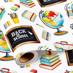 Back To School <b>Wrapping</b> <b>Paper</b> 17 Inch X 16.5 Feet Double Side Eco Friendly Gift Craft <b>Paper</b> - Product Image 1