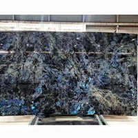 Granite moderne de luxe bleu émeraude labradorite pour dalles de sol, pavés, décoration intérieure d'hôtel