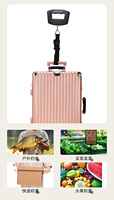 Balance à bagages numérique portable Quan&Heng 50 kg/110 lb, outil de pesage de valise à main avec écran LCD et crochet/ceinture