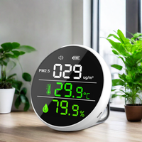 Détecteur de CO2 NDIR rechargeable 3 en 1, moniteur de qualité de l'air, testeur de dioxyde de carbone, de température et d'humidité pour chambre à coucher et salle de classe