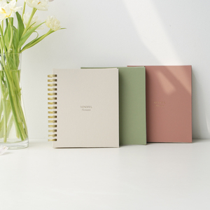 Carnet à spirales, journal de méditation, logo personnalisé imprimé, couverture rigide en cuir PU, agenda quotidien A5 - Product Image 5