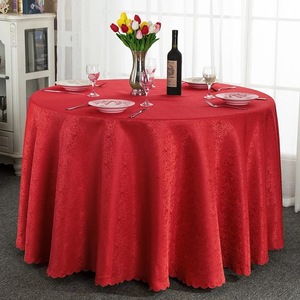 Premium Fabric <strong>Tablecloth</strong> Hotel Restaurant Dining <strong>Table</strong> Cover Stain Heat Resistant Dustproof Round <strong>Tablecloth</strong> - Product Image 2